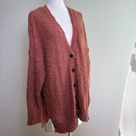 American Eagle relaxed oversized slouchy grandpa cardigan - Picture 4 of 12
